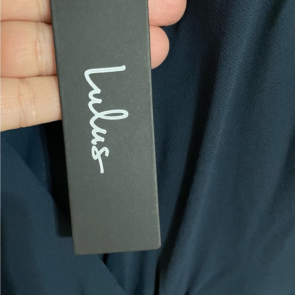 ⬇️Price Drop⬇️ Lulus Navy Blue Sleeveless Maxi Dress size XS NWT - Picture 6 of 13